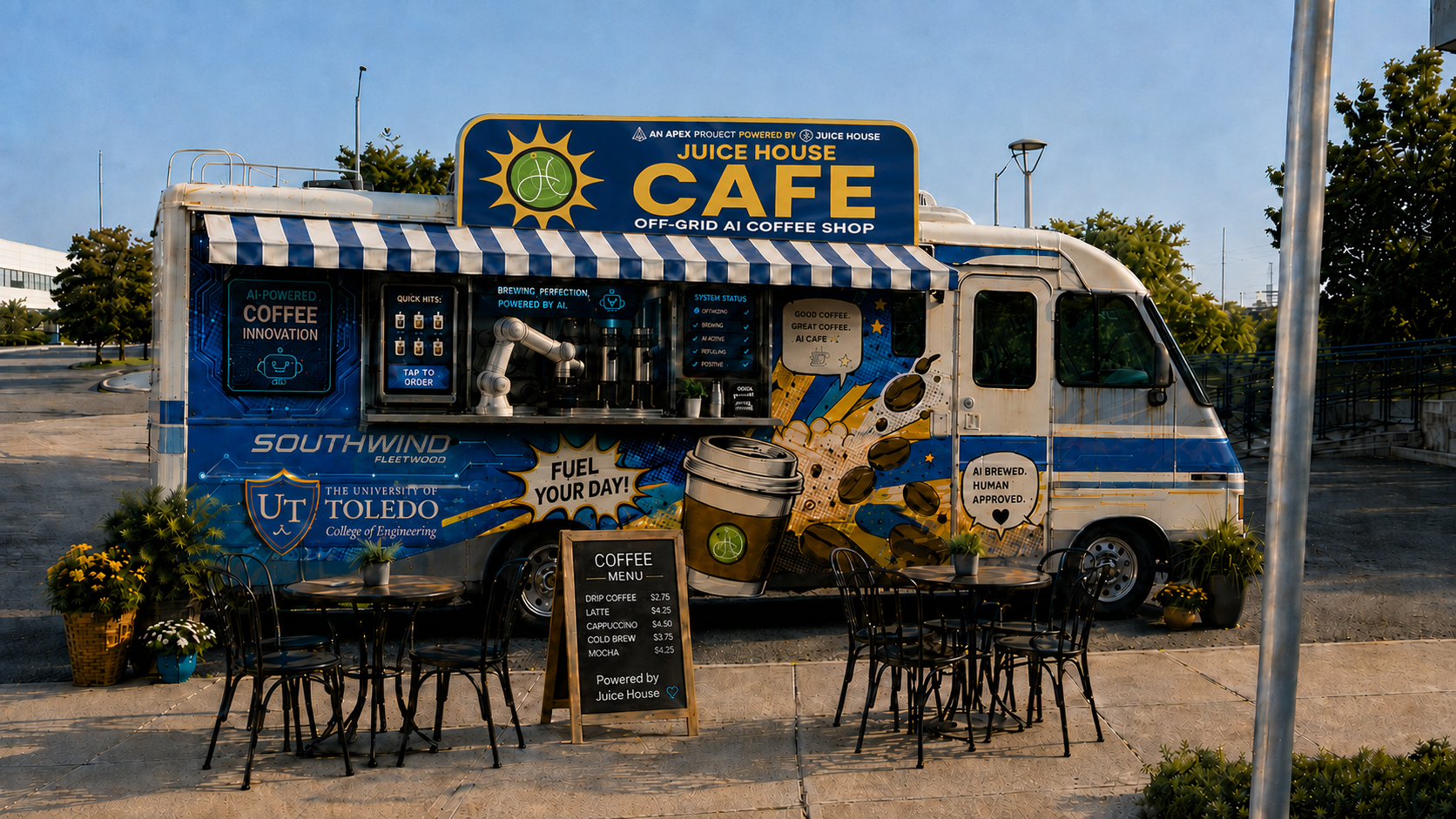 Juice House Coffee — the AI-driven RV caf&eacute;